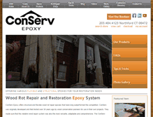 Tablet Screenshot of conservepoxy.com